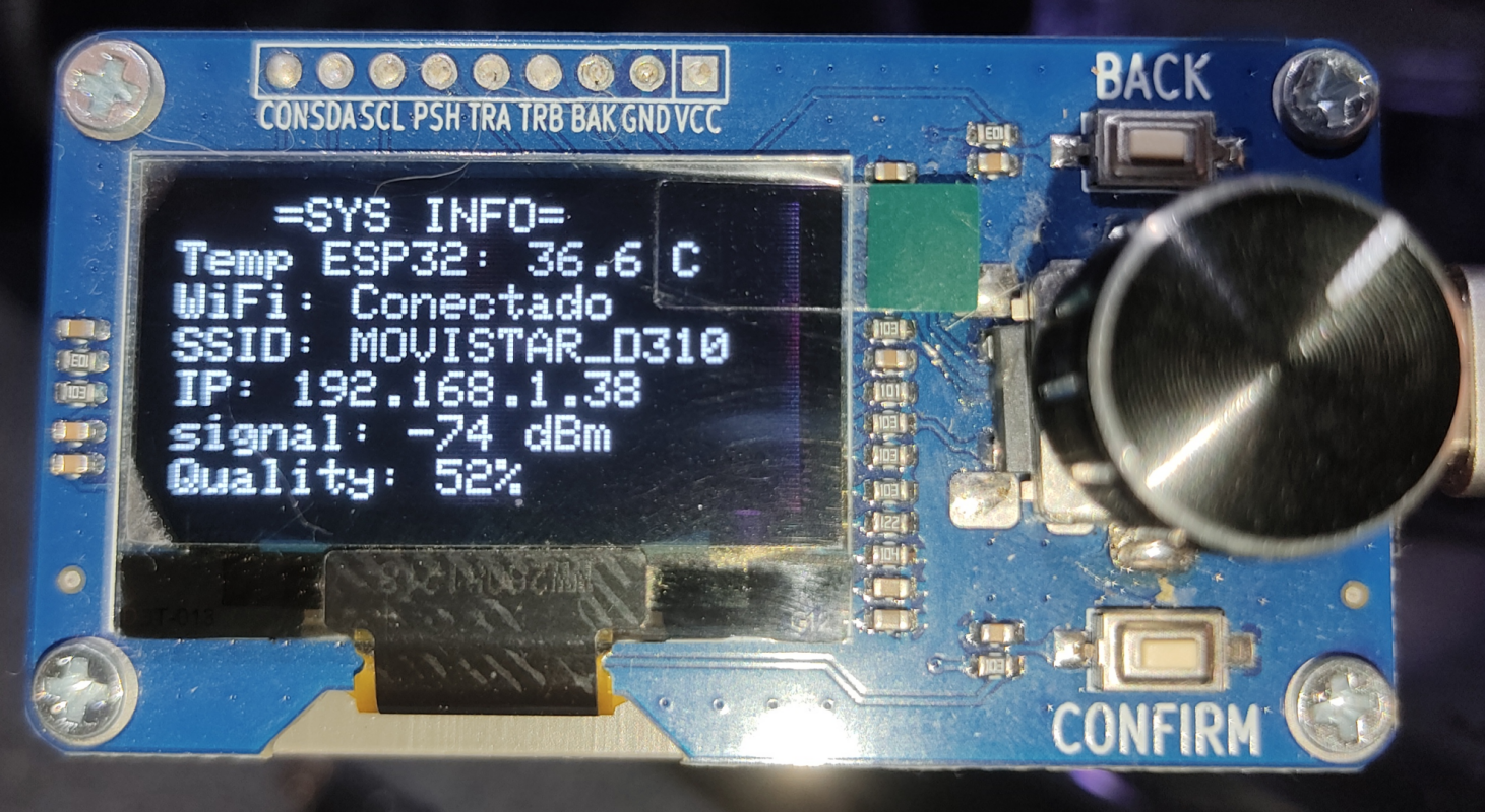 Pantalla Module OLED SH110x ESP32 C3 Mini