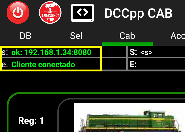 DCCpp Cab Cliente conectado