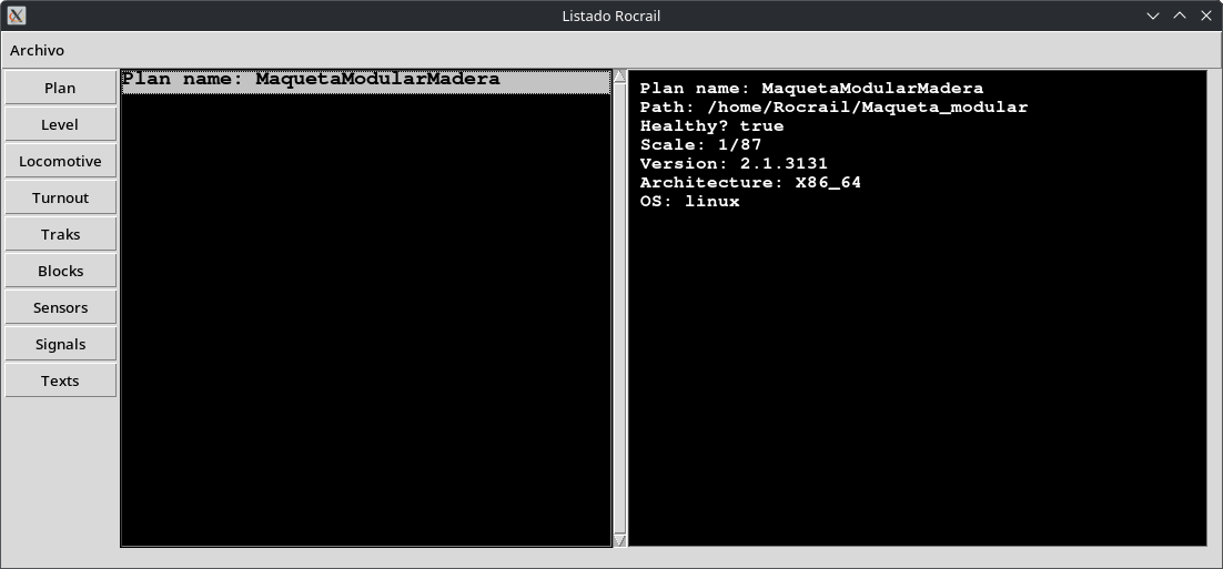 Rocrail database reader