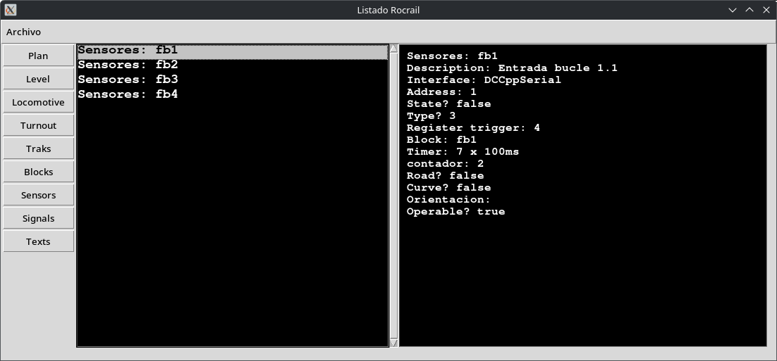 Rocrail database reader